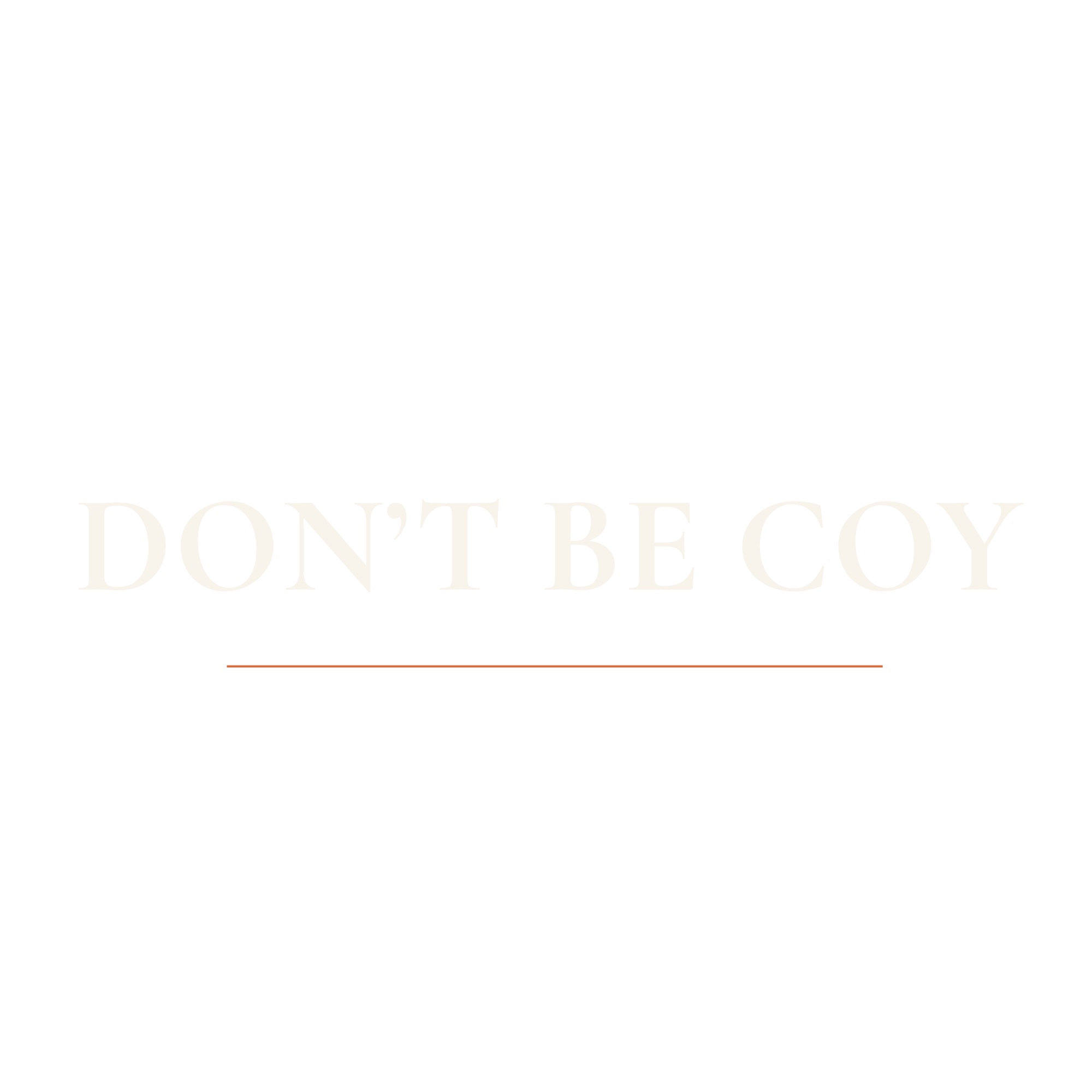 Don't be Coy