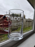 Etched Beer Glass