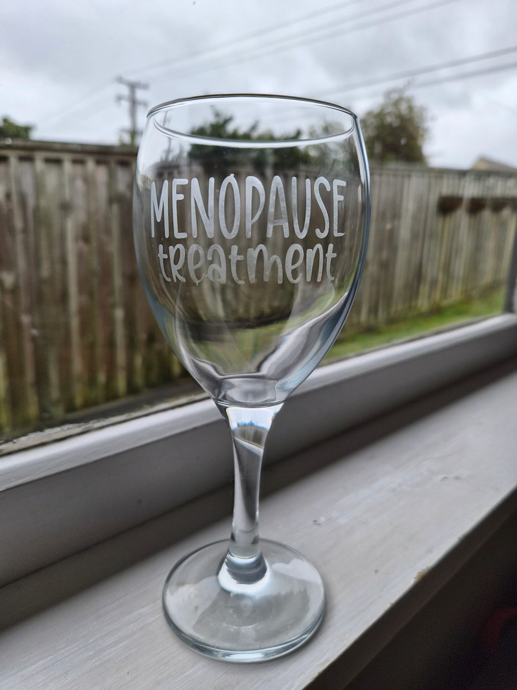 Etched Wine Glasses