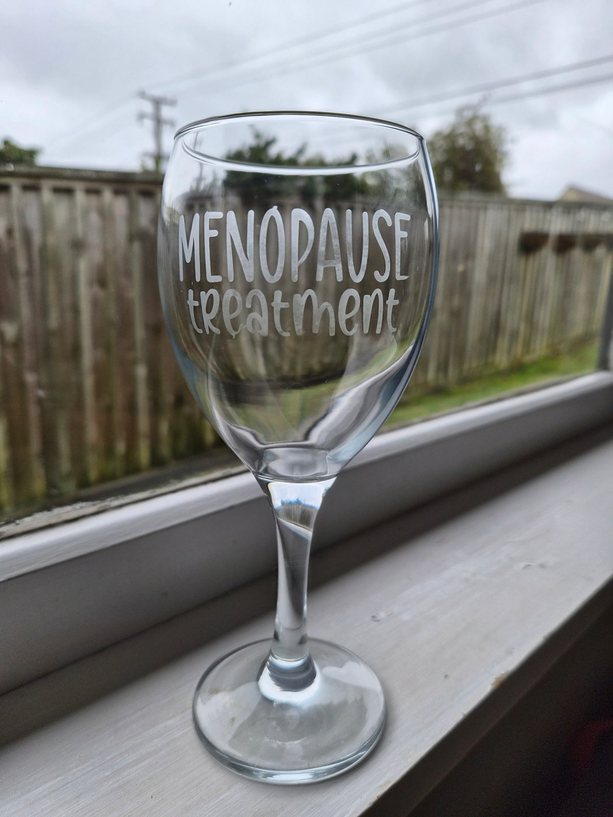 Etched Wine Glasses