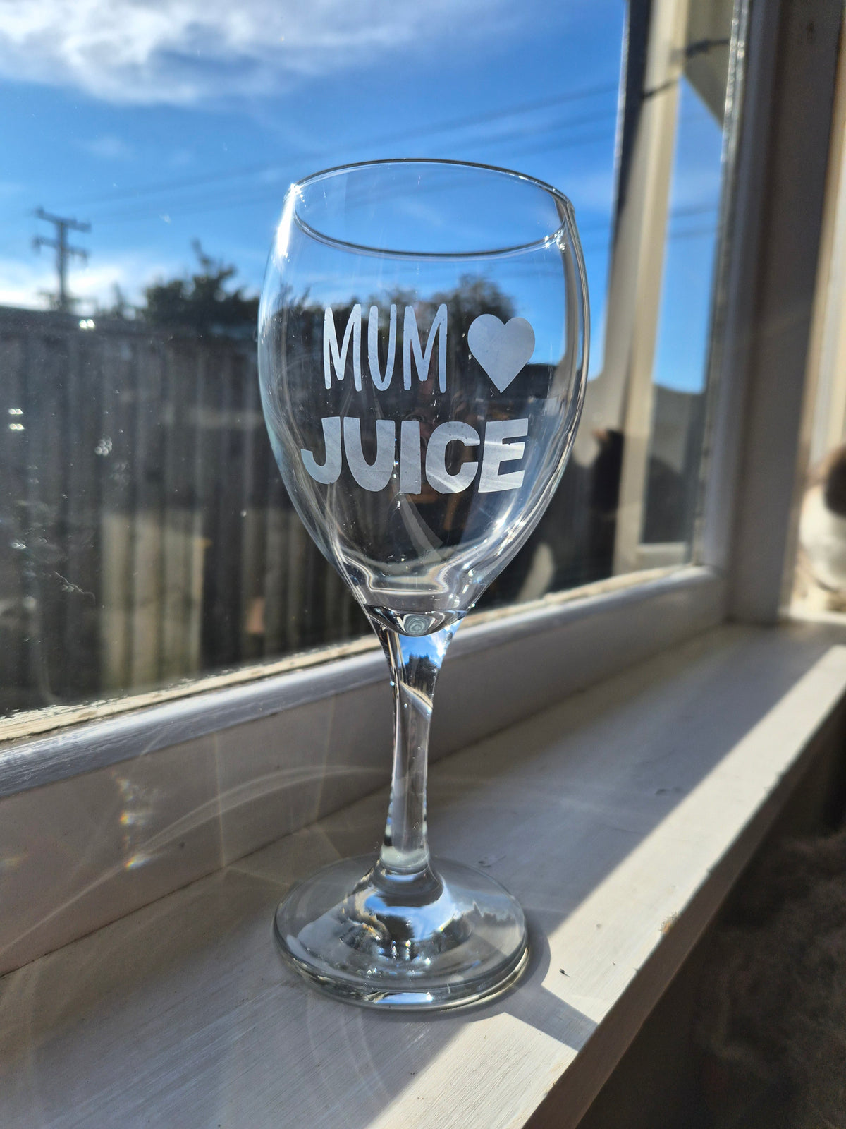 Etched Wine Glasses