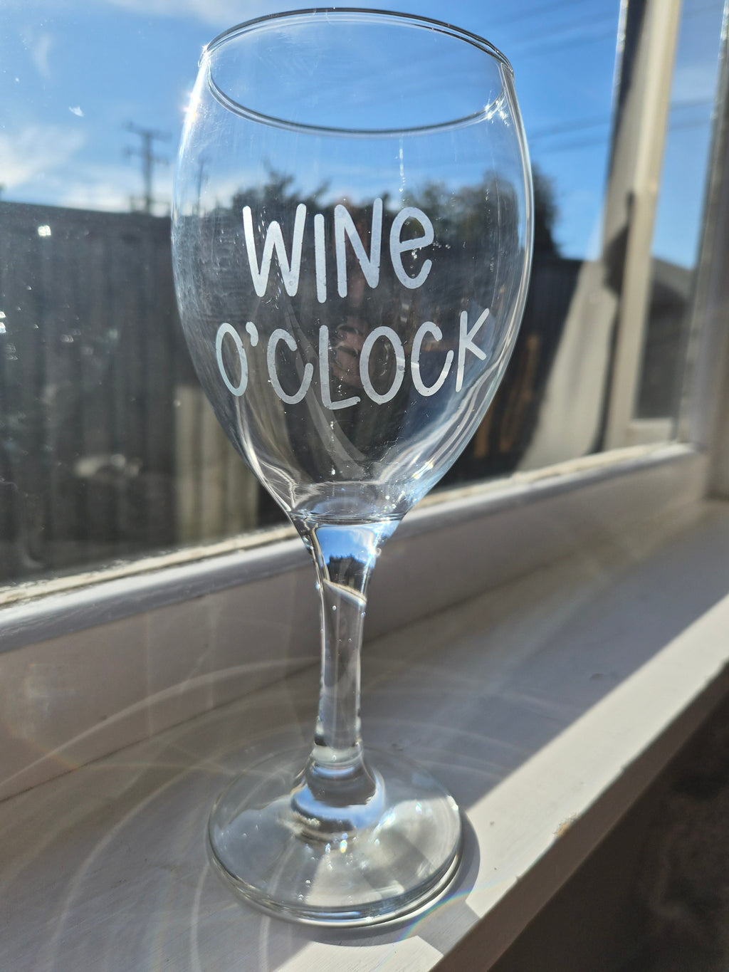 Etched Wine Glasses